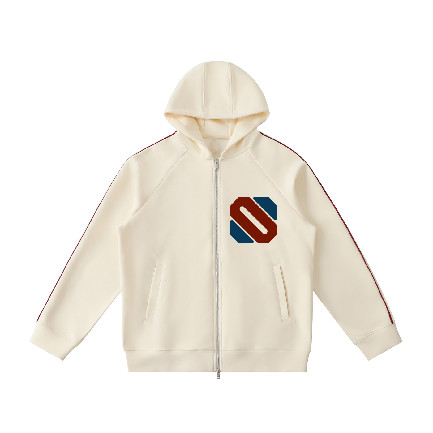 Heavyweight Raglan Sleeve Zip Hoodie